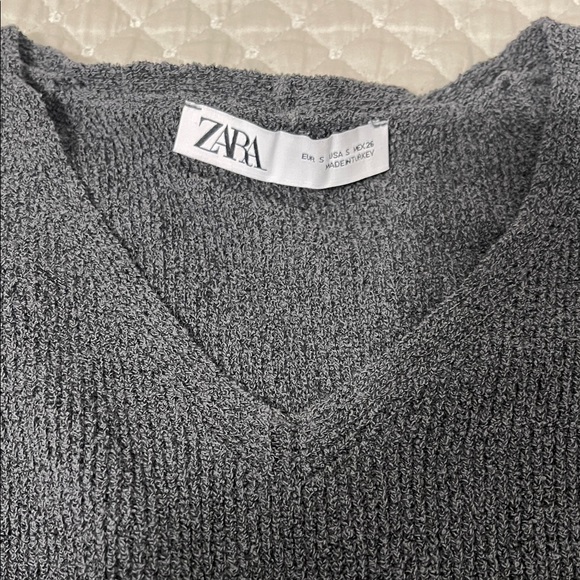 Zara Charcoal Long Sleeve Dress - Picture 2 of 4